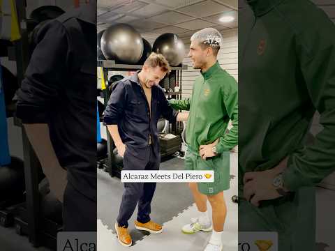 Alcaraz 🤝 Del Piero ⚽️🎾#nittoatpfinals #delpiero #alcaraz