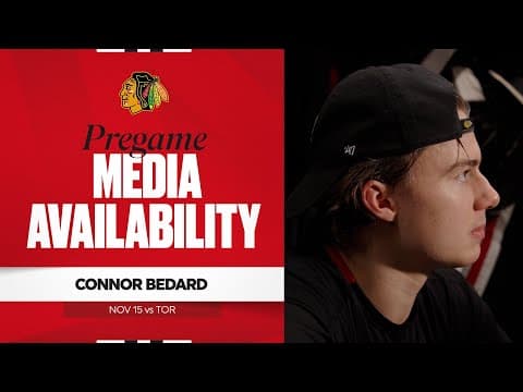 "We're playing for each other." | Connor Bedard Pregame 11.15.25