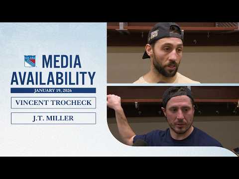 NYR at ANA: V. Trocheck & J.T. Miller Postgame Media Availability | Jan. 19, 2026