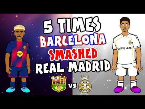 5 times Barcelona SMASHED Real Madrid👊 El Clasico