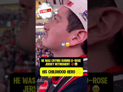 Derrick Rose jersey retirement had fans CRYING 🌹🥲