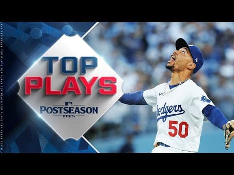 Top MLB Plays of 10/16/25 (Mookie Betts' great toss to first base, Max Scherzer's strong start!)