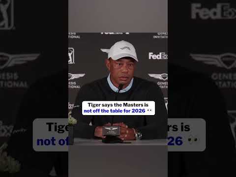 Tiger Woods says Masters is not off the table for 2026 #golf #tigerwoods