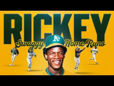 Rickey Henderson homers that get swaggier and swaggier