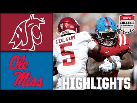 Washington State Cougars vs. Ole Miss Rebels | Full Game Highlights | ESPN College Football