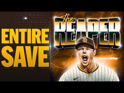 Mason Miller ESCAPES TROUBLE for the save! (Full, uncut inning) | MLB Highlights