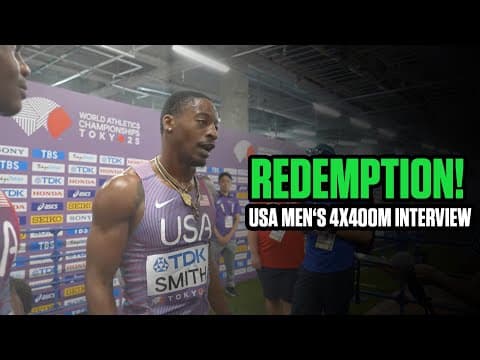 USA Men’s 4x400m Survive Runoff Thriller vs Kenya | Tokyo World Championships 2025 Interview