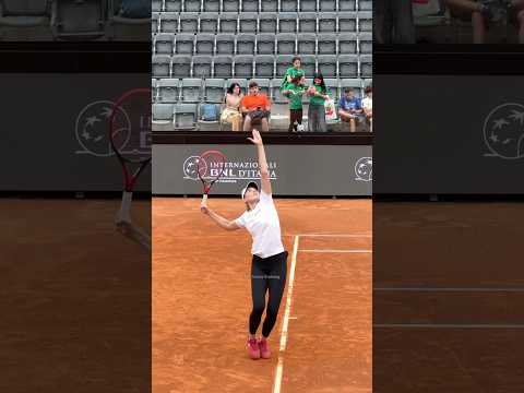 Rybakina Serve Technique in Slow Motion
