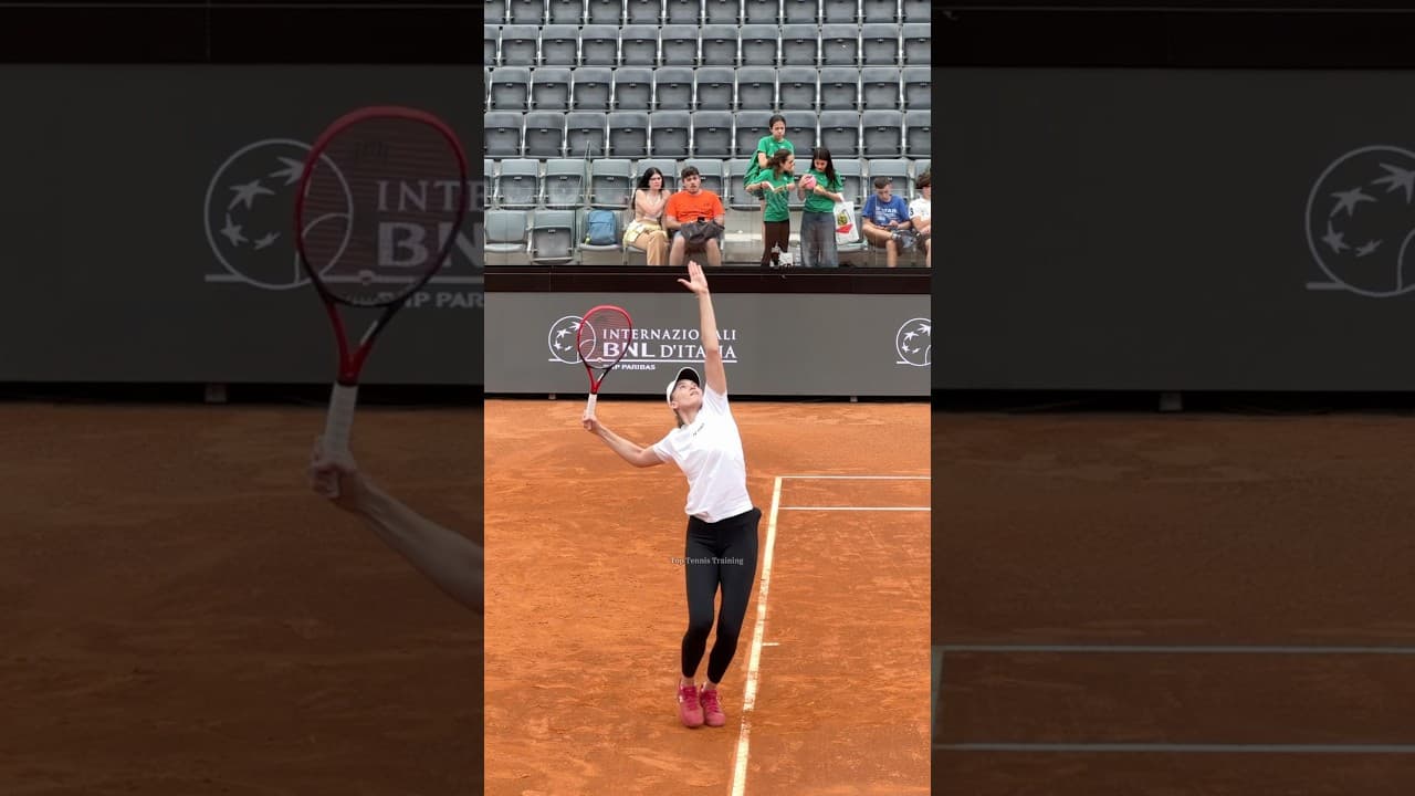 Rybakina Serve Technique in Slow Motion