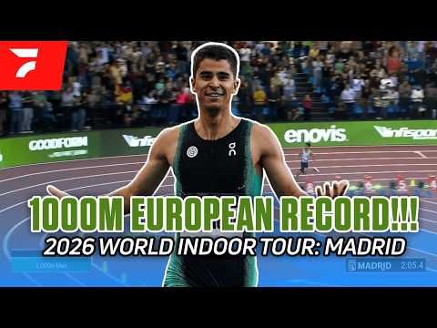 WHAT A RACE! European Record, World #2 All-Time 1000m At 2026 World Indoor Tour: Madrid Race Replay