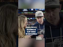 "It's good to see good things happen to good people." Klint Kubiak always believed in Sam Darnold 🏆