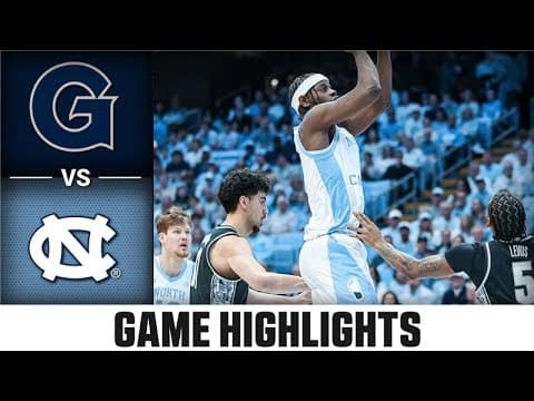 Georgetown vs. North Carolina Game Highlights | 2025-26 ACC Men's Basketball
