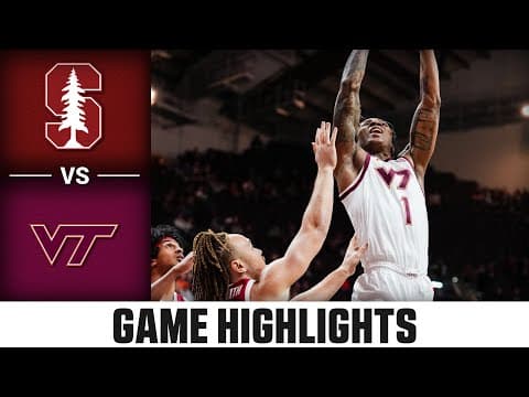 Stanford vs. Virginia Tech Game Highlights | 2025-26 ACC Men's Basketball