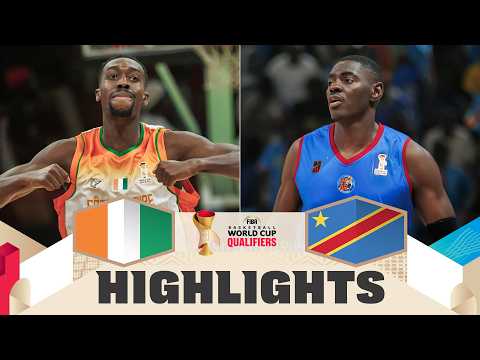 Côte d'Ivoire 🇨🇮 v Congo DR 🇨🇩 | Highlights | FIBA Basketball World Cup 2027 African Qualifiers