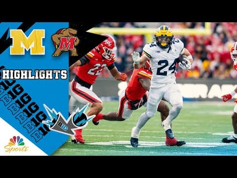 No. 18 Michigan vs. Maryland | COLLEGE FOOTBALL HIGHLIGHTS | 11/22/2025 | NBC Sports