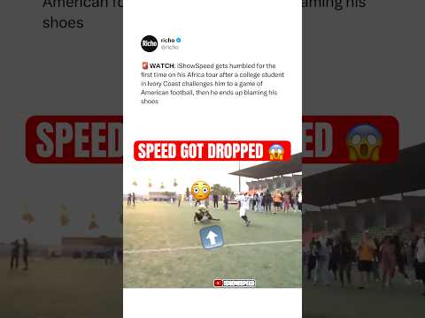 SPEED GOT ANKLES BROKEN playing football in Ivory Coast 🤯