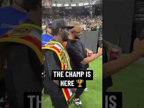 Terence Crawford back at Alleigant Stadium 🍿