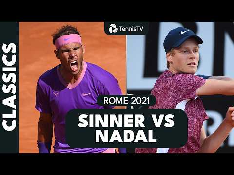 When Rafael Nadal & Jannik Sinner Met In Rome 🔥🇮🇹 | Rome 2021 Highlights