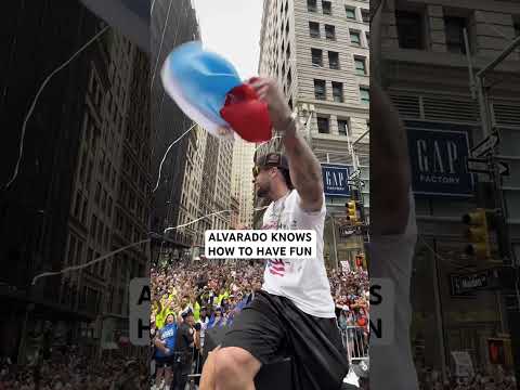 no one does a parade like jose #nba #nyknicks #josealvarado