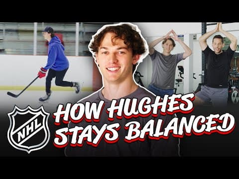 NHL Balance Drills w/ Luke Hughes | Hockey Academy