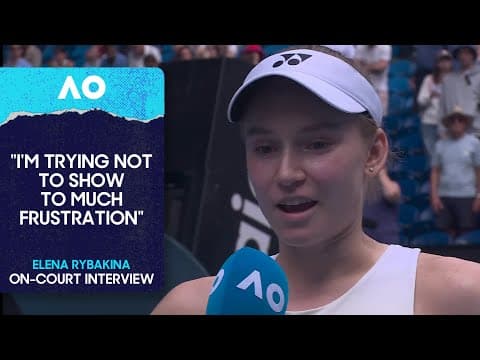 Elena Rybakina On-Court Interview | Australian Open 2026 Quarterfinal