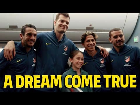 Berta cumple su deseo, conocer al primer equipo del Atlético de Madrid ❤️🤍