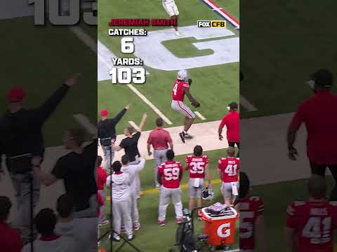 Jeremiah Smith left it all on the field against Indiana #ohiostate #cfb