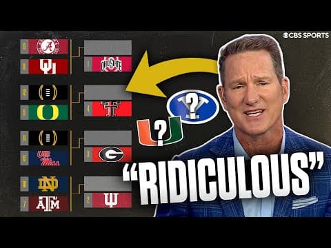 Reacting to the Latest CFP Bracket: Miami & BYU Left Out, Alabama Over Texas? 🤔