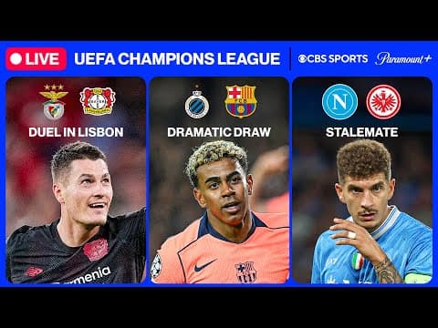 UEFA Champions League 24/7 ⭐ | MD4: Barça, Napoli & MORE | Sunday 11/23 | CBS Sports Golazo