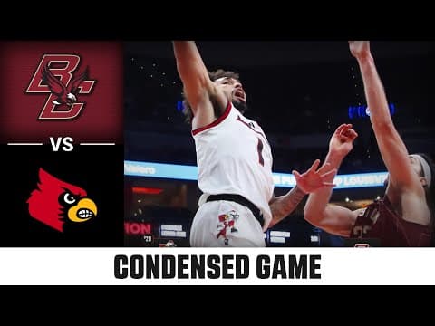 Boston College vs. Louisville Condensed Game | 2025-26 ACC Men's Basketball