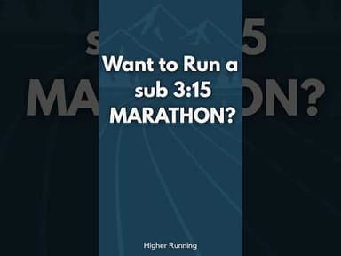 Want to run a sub 3:15 #marathon #bostonmarathon qualifying #runningcoach 🏃🏻🙌