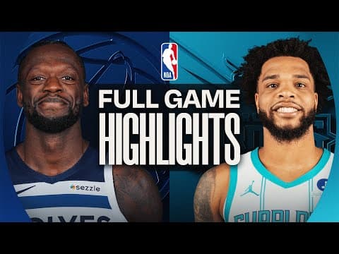 TIMBERWOLVES at HORNETS | FULL GAME HIGHLIGHTS | November 1, 2025