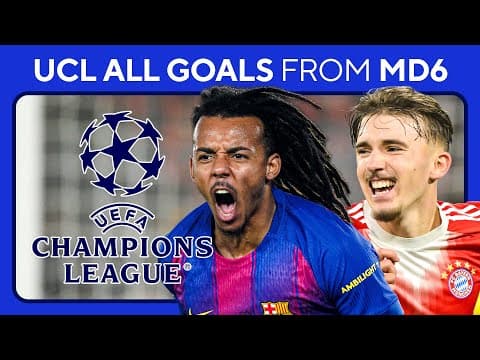 ALL GOALS in MD6 of the UEFA Champions League: December 9, 2025 | Koundé and Greenwood DOUBLES