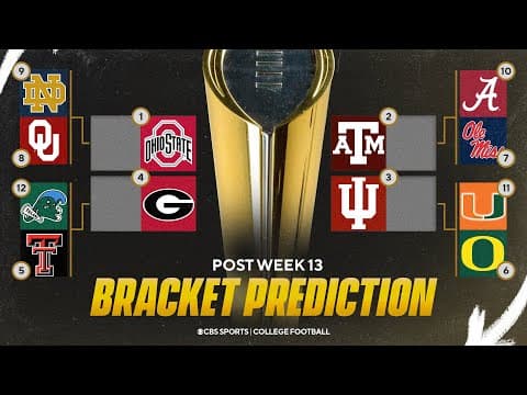 College Football Playoff Projections AFTER WEEK 13: Texas A&M JUMPs to No. 2, Oregon up to No. 6