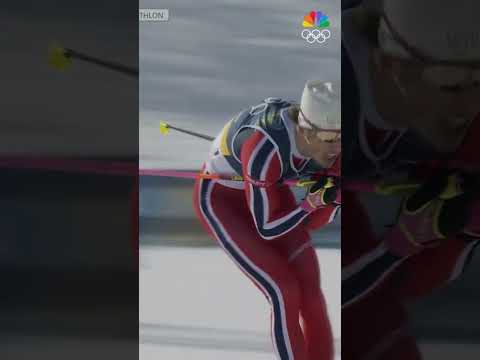 A Team Norway LEGEND. 🇳🇴🥇 Johannes Høsflot Klæbo powers clear in the final moments to take victory.