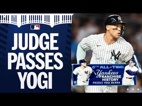 Aaron Judge PASSES Yogi Berra for most home runs in Yankees history! 👏
