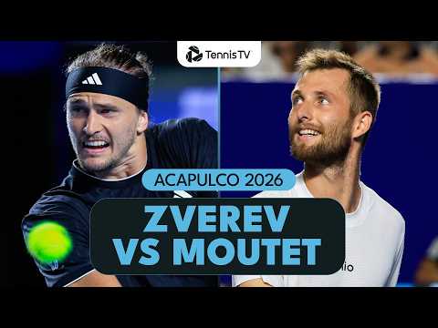Alexander Zverev Opens In Acapulco Vs Corentin Moutet  Acapulco 2026 Match Highlights