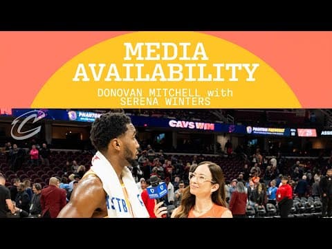 Cavs vs Bucks | Donovan Mitchell with Serena Winters | 11.17.2025