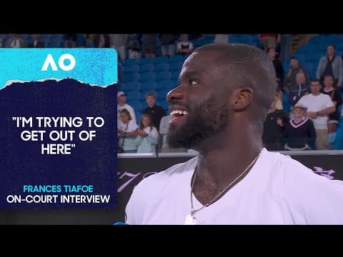 Frances Tiafoe On-Court Interview | Australian Open 2026 Second Round