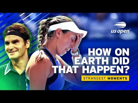 Strangest Tennis Moments Ever! | US Open