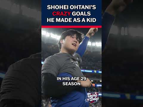 Shohei Ohtani's goals he made for himself as a kid were CRAZY!!