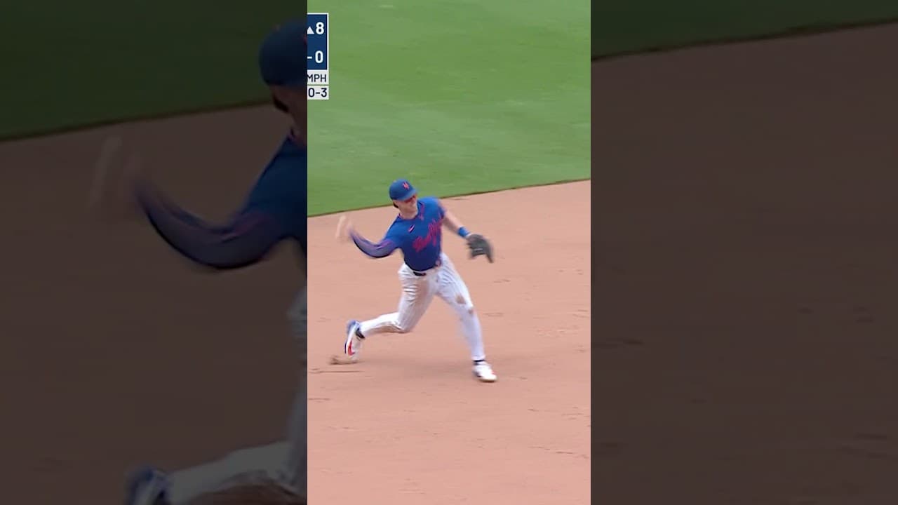 Brett Baty makes the nice play! 👏