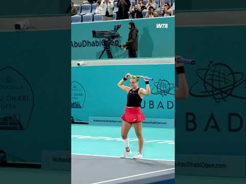Your Abu Dhabi Champion 🏆Sara Bejlek defeats Alexandrova 7-6(5), 6-1 to win her maiden WTA title!