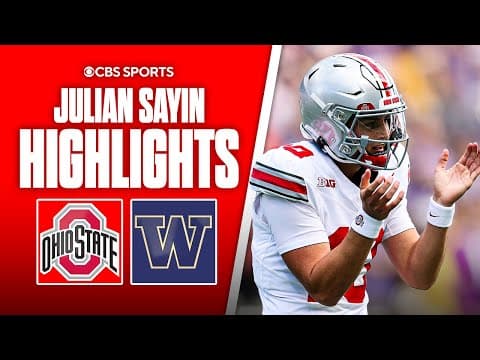 Ohio State QB Julian Sayin throws for 2 touchdowns in win over Washington | Highlights