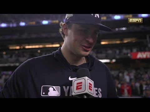 Cam Schlittler talks dominant outing to propel Yankees past Red Sox in Game 3 | ESPN MLB