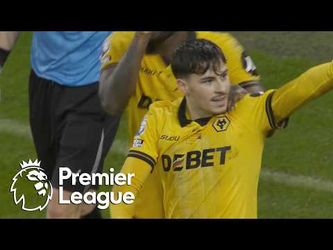 Rodrigo Gomes pounces on loose ball to seal Wolves' win v. Aston Villa | Premier League | NBC Sports