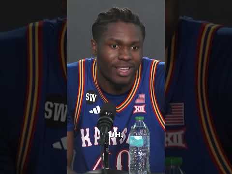 Flory Bidunga was hyping up Darryn Peterson 😂