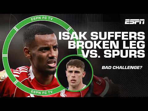 Micky van de Ven 'has to be PUNISHED' 🗣️ - Frank Leboeuf on Isak suffering a broken leg | ESPN FC