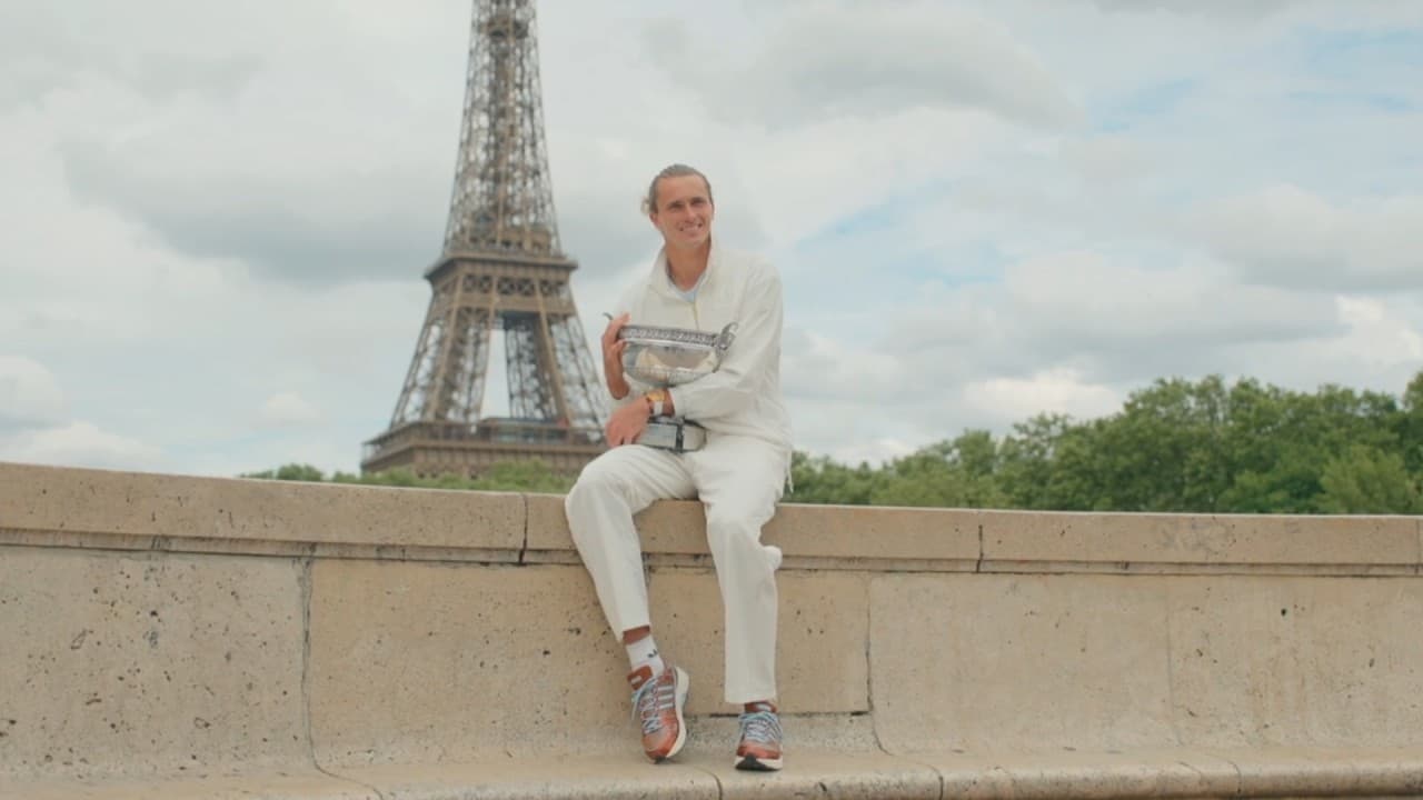 Roland-Garros 2026 - Alexander Zverev Poses with His First Grand Slam Trophy near the Eiffel Tower