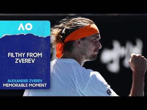 That's SPECIAL from Zverev! | Australian Open 2026